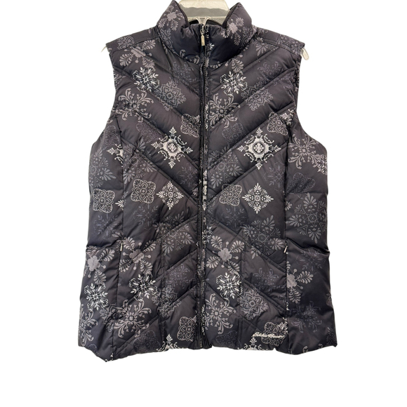 Eddie Bauer Goose Down Vest Size L‎ Black - Picture 1 of 11